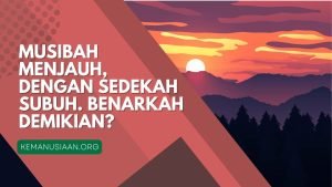 keutamaan sedekah subuh