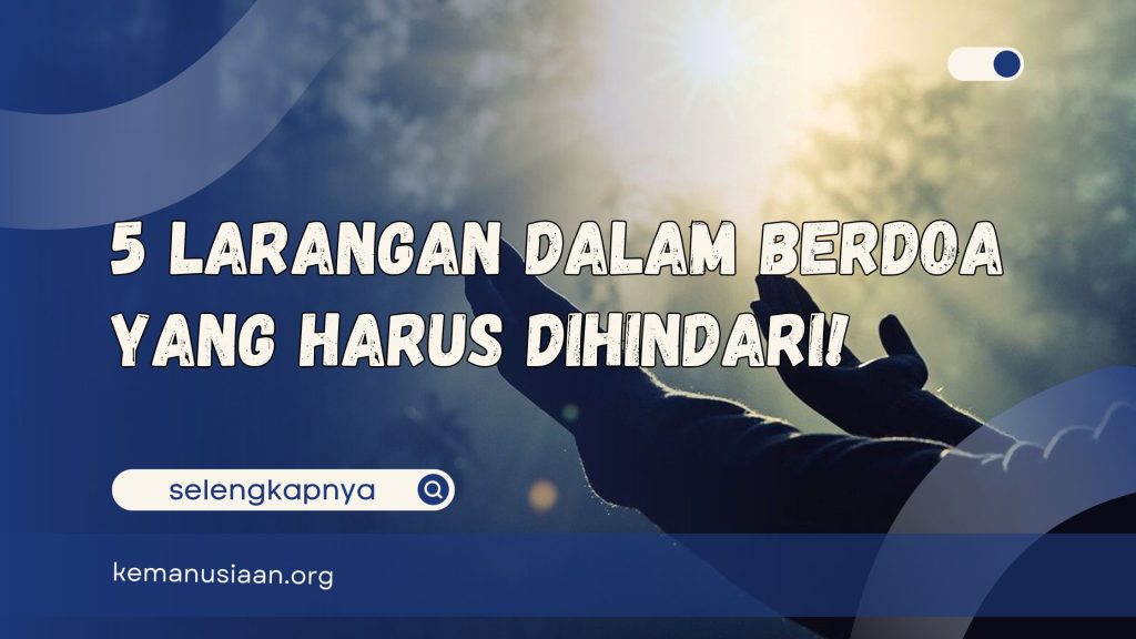 larangan dalam berdoa